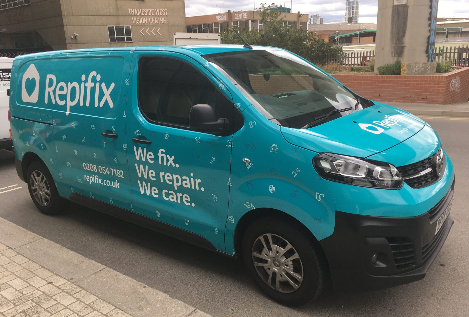 Repifix vehicle livery in new branding