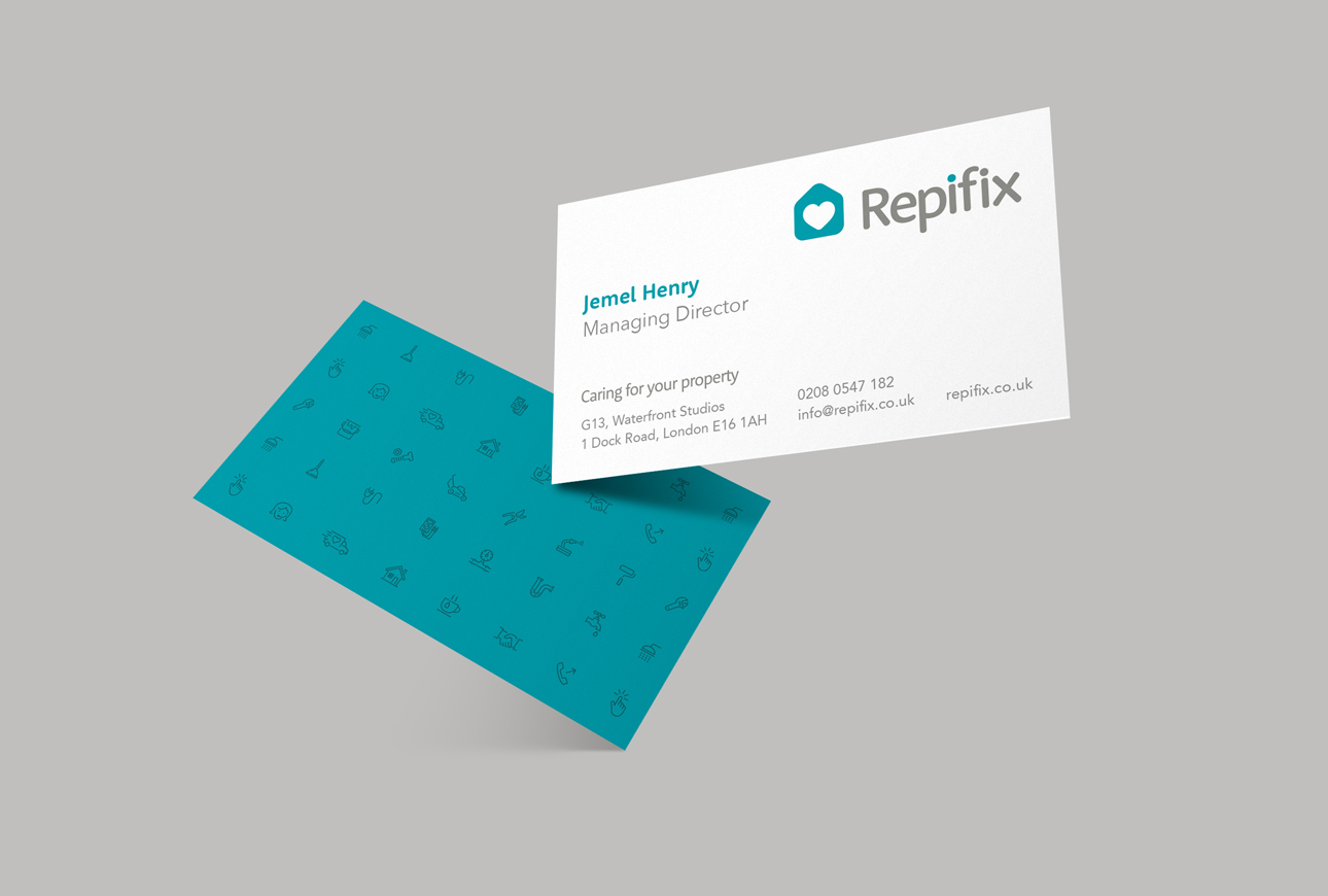 Repifix stationery brand identity
